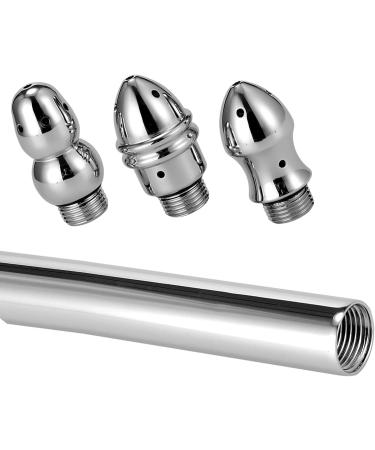 Stainless Steel Enema Kit for Colon Cleanse | Shower Attachment & Vaginal Nozzle | Home Douching & Irrigation System - Buy Online on GoSupps.com