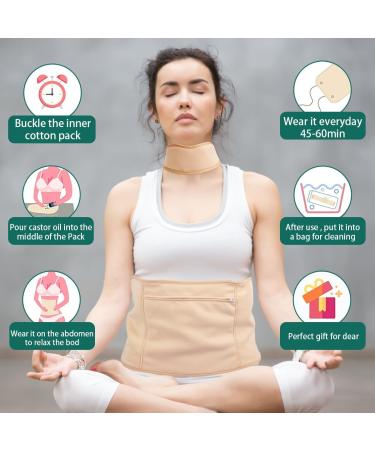 6 Pack Essential Oil Pack Wrap for Waist Thyroid Neck Knee Oil Liver Pack Wrap Kit Essential Oil Wrap Organic Cotton Flannel Reusable Oil Compress Wrap Pad for Liver Detox Inflammation (Style 1) - Buy Online on GoSupps.com