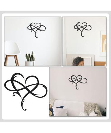 ORFOFE 1pc Iron Pendant Heart Decor Fall Decor Heart Shaped Sign Hanging Ornament Wall Hanging Black 38x33cm - Buy Online on GoSupps.com