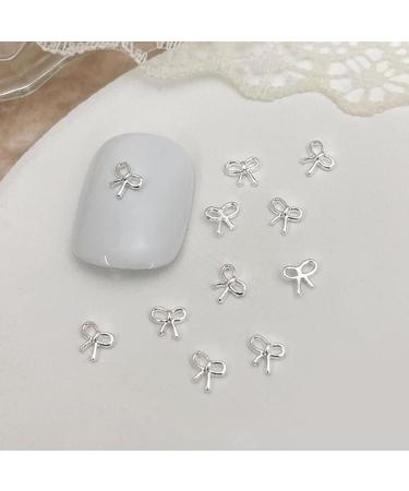 3D Metal Embellishments 20pcs Bowknot Decorations For Individual Styles 03 White K - Buy Online on GoSupps.com