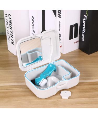 Faruta Denture Care Box - Travel Etui for False Teeth with Mirror Brush & Holder | Perfect for Adults - Buy Online on GoSupps.com