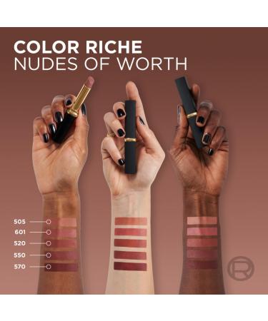 L'Or al Paris Color Riche Intense Volume Matte Nude Lipstick 570 Worth It - Long-lasting Powdery Matte Finish 16 Hours Wear - 1.8g - Buy Online on GoSupps.com