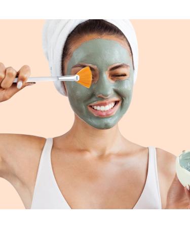 Vegcoo 6-Piece Fan Brush Set | White Cosmetic Mask Brushes for Makeup and Face Cleaning - International Shipping - Buy Online on GoSupps.com