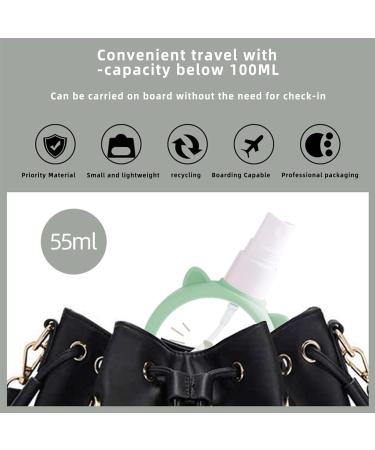 Travel Spray Bottle 55ml Cartoon Small Spray Refillable Bottle - Fine Mist Leak-Proof Makeup Bottle with Perfume Spray Bottle for Moisturizing Water Hair Spray Perfume Green - Buy Online on GoSupps.com