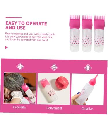 3 pi ces Lot de Bouteilles Applicatrices Peigne pour Coloration et Soin des Cheveux Secs Ab m s Flacons Gradu s pour Teinture Teinture et Huile Capillaire Faciles Utiliser et - Buy Online on GoSupps.com