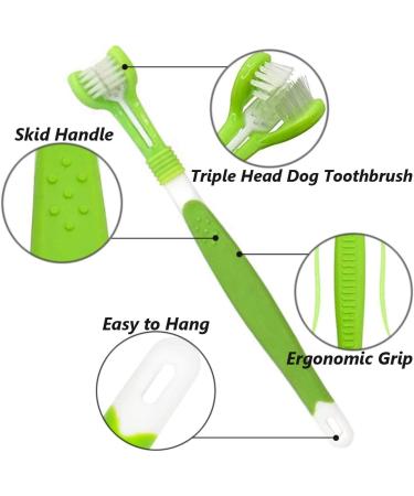 8-Piece Dog Toothbrush Set | Triple Head & Finger Brushes for Small Pets | Ideal Pet Oral Care - Buy Online on GoSupps.com