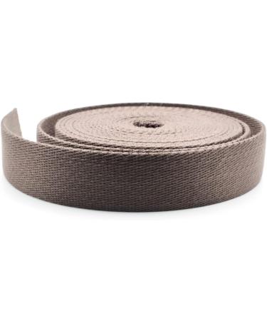 CRAFTMEMORE Heavy Cotton Webbing - High Density Luxury Bag Strap, 1 1/4 Inch x 5 Yards Chocolate - Buy Online on GoSupps.com