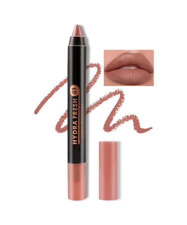 Boobeen Matte Lip Crayon Lipstik Pencil Velvety Creamy Matte Lip Liner Full Coverage High Pigment Waterproof Long Lasting Lipstick for Women  Matte Lip Color with Smooth Finish 01 - Buy Online on GoSupps.com
