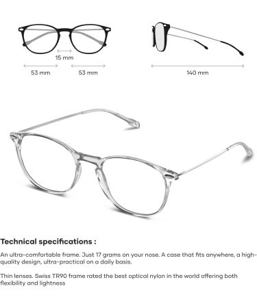 Nooz Reading Glasses - Oval Magnifying Glasses for Men & Women | Alba Collection Essentials - International Shipping - Buy Online on GoSupps.com