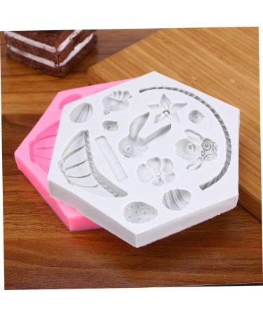 NAMOARLY Set Easter Cooking Supplies DIY Baking Cake Ice Cube Trays Cartoon Shape Easter Cookie Mould Silicone Fondant Easter Party Favor Supplies Nonstick Gummy Molds Candy Chocolate medium Pink - Buy Online on GoSupps.com