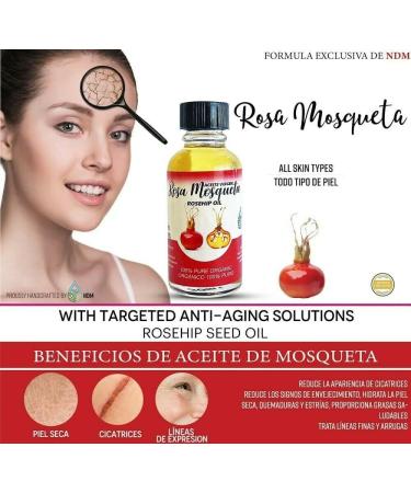 Buy Organic Virgin Rosehip Oil - Natural Anti-Wrinkle Skin Care | International Shipping - Buy Online on GoSupps.com