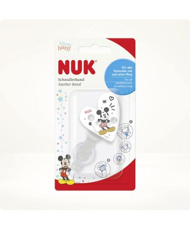 Buy NUK Mickey Mouse Pacifier Chain & Clip | Robust Break-Proof Design for Pacifier Rings - International Shipping Available - Buy Online on GoSupps.com