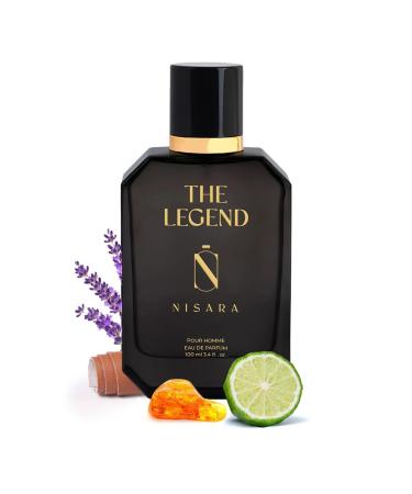 The-N'isara The Legend Perfume for Men 3.38 Fl Oz Eau De Parfum Woody Amber Scent