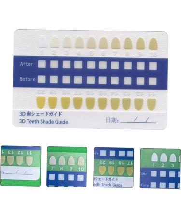 Buy Gatuida Tooth Color Card - 20-Piece Bleached Shade Guide for Accurate Color Matching | PVC Metric Hooded Delivery | Ideal for Dental Professionals & Patients - Buy Online on GoSupps.com