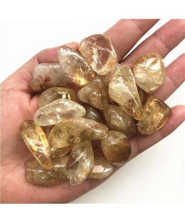 Decorative Crystal 20-40mm Natural Tumbled Citrine Quartz Crystal Stones Reiki Stones Brazil Natural Quartz Crystals 100g Home Decor Crystal