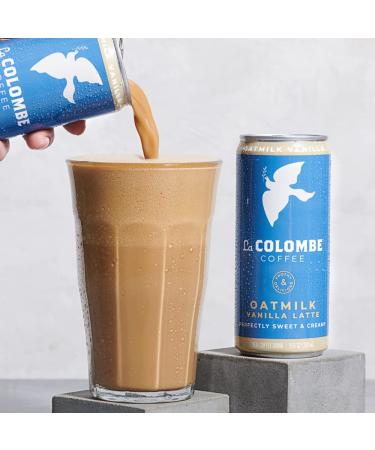 La Colombe Vanilla Draft Latte with Oatmilk 4 Pack - Dairy-Free Vegan Latte with Nitrous-Infused Oatmilk - 100% Arabica Brazilian Cold Brew Coffee - 120mg Natural Caffeine - 9 Fl Oz (Pack of 4) - Buy Online on GoSupps.com