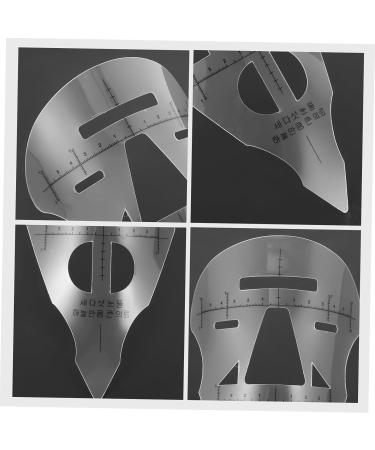 Hemoton 2 Pcs Eyebrow Ruler Threading Tool Eyebrow Stencil Positioning Eyebrow Shaper Tool Template Manicure - Buy Online on GoSupps.com