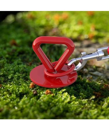 25 Ft Dog Tie Out Cable and Stake - Dog Yard Leash and Stake for Small Medium Large Dogs Up to 125 lbs - Spiral Blade Dog Yard Stake for Outside Yard Beach Lawn Red - Buy Online on GoSupps.com