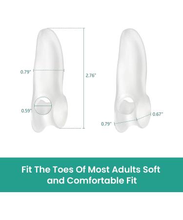 Welnove Bunion Corrector Pads - 8 Pack Pinky Toe Protectors Gel Cushions & Spacers for Foot Pain Relief for Men & Women - Buy Online on GoSupps.com