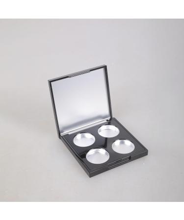 Bo te de rangement ronde 4 sections pour palette de fards paupi res avec base pour femme Noir - Buy Online on GoSupps.com