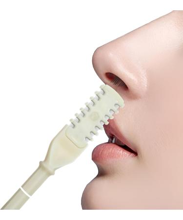Compact 2pc Nasal Trimmer with Dual Heads 360 Rotation for Precise Manual Nostril Hair Removal. Ideal for Men and Women a Portable Tool ensuring Accurate Trimming. - Buy Online on GoSupps.com
