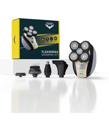 FlexSeries Electric Head Hair Shaver by Freedom Grooming - Cordless Wet/Dry Razor for Men - Buy Online on GoSupps.com