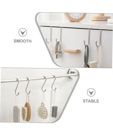 Alipis 2pcs Hook up Wreath Hanger Towel Rack Coat Hangers Clothes Hanging Hook Glass Door Coat Hook - Buy Online on GoSupps.com