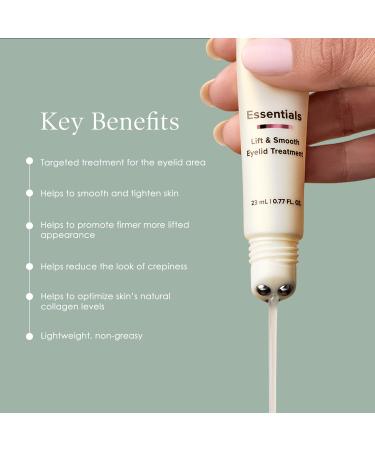 Crepe Erase Lift & Smooth Eyelid Treatment - Anti-Aging Eye Serum for Tightening Firming & Plumping | 0.77 FL Oz - Buy Online on GoSupps.com
