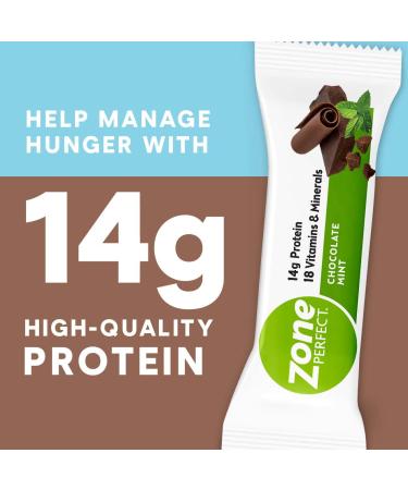Buy ZonePerfect Protein Bars - 14g Protein 18 Vitamins & Minerals Chocolate Mint - Nutritious Snack - 12 Count (International Shipping Available - Buy Online on GoSupps.com