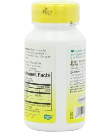 Nature's Way Fenu-Thyme 900 mg - 100 Vegan Capsules for Digestive Health - Buy Online on GoSupps.com