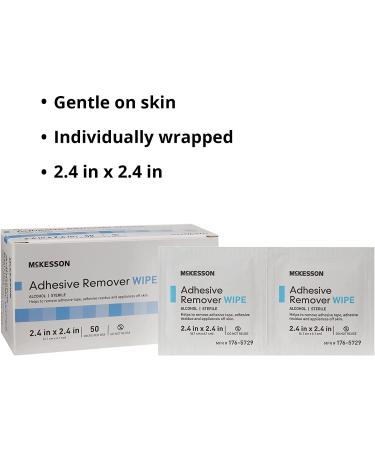 McKesson Adhesive Remover Wipe 176-5729 - 50 Count - Buy Online on GoSupps.com
