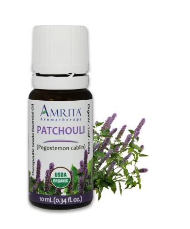 Organic Patchouli Essential Oil 100% Pure Undiluted Pogostemon cablin Therapeutic Grade Premium Quality Aromatherapy Oil Tested & Verified 60ML 2 Fl Oz (Pack of 1)