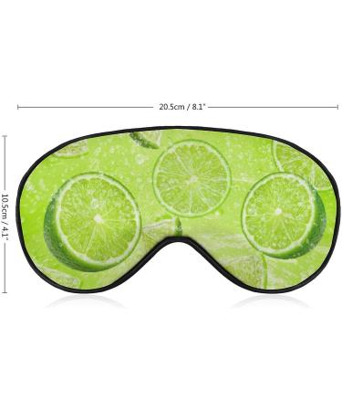 Lime Slice Sleeping Mask | Adjustable Soft Eye Mask for Men Women & Kids | Light-Blocking Sleep Blindfold for Ultimate Comfort - Buy Online on GoSupps.com