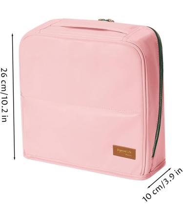 Trousse de Maquillage Debout Trousse de Maquillage Debout capacit avec Plusieurs Compartiments pour Le Voyage Organisateur Vertical en Cuir PU Support Rose - Buy Online on GoSupps.com