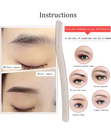 8PCS WheatStraw Dermaplaning Blades for Women - Facial Peach Fuzz Remover and Eyebrow Razor - Buy Online on GoSupps.com