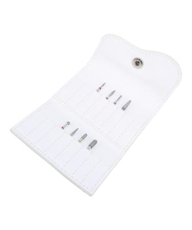 Nail Polish Head Storage Bag Fashionable PU Leather Holder with MultiLayer Design for Manicure Tools and Accessories