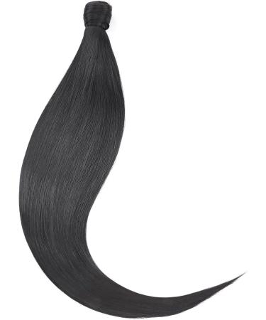Long Straight Curly Clip-In Ponytail Extension | 32 Inch Dark Black | Women's Hairpiece - Buy Online on GoSupps.com
