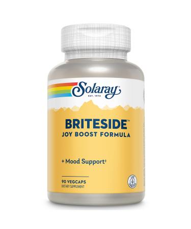 SOLARAY BriteSide - 90 Vegetarian Capsules - with St. Johns Wort DL-Phenylalanine (DLPA) L-Dopa GABA & Lithium