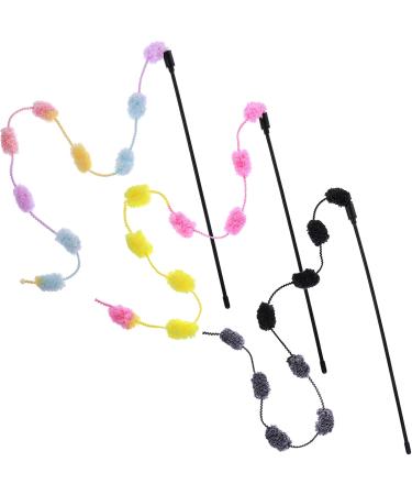 Cobee Katzenschnur Toy - 3-Pack Interactive Cat Teaser Wands with Colorful Plush Balls | Perfect Indoor Cat Toys - Buy Online on GoSupps.com
