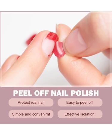 White Nail Polish Peel Off Nail Polish Quick Dry Nail Varnish Water Based & Non Toxic Eco-friendly Nail Lacquer Pure White Nail Varnish for Nail Art DIY At Home Manicure - Buy Online on GoSupps.com