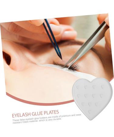 Gatuida Support pour Greffe de Cils en Verre C ur Transparent Palette 12 Trous pour Extensions de Cils Professionnel Salon de Beaut  - Buy Online on GoSupps.com