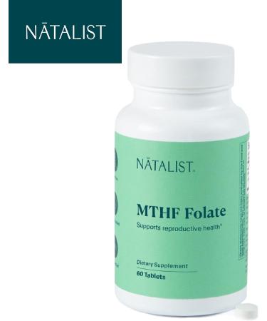 Natalist MTHF Folate 1000mcg - Supports Healthy Fertility & Pregnancy - Vegan Gluten-Free Supplement - 60 Tablets - Buy Online on GoSupps.com