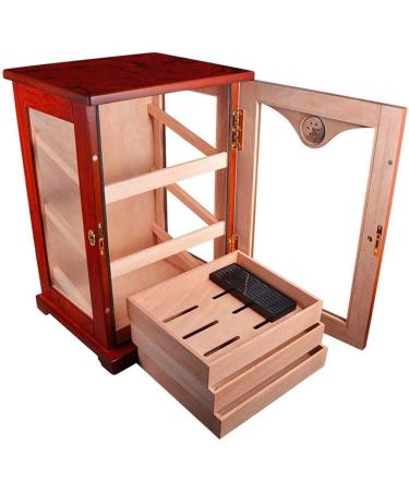 MOLVUS Cigar Box Cigar Cabinet-Cigar Humidifier Three-Layer Box Large Capacity Cigar Box Cigar Moisturizing Cabinet Decorative Box - Buy Online on GoSupps.com