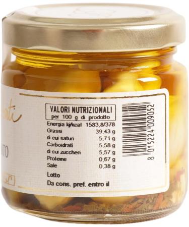 Marinated Garlic Cloves in extravirgin olive oil - one glass jar of 106 ml. - artisan production Conserve Conti - Buy Online on GoSupps.com