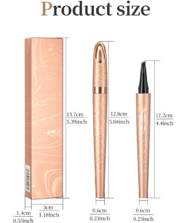 Crayon Sourcil Waterproof Feutre Sourcil Microblading 4-Pointes Anti-Transfert Longue Tenue Pour Femmes (#1 20g) #1 20 g (Lot de 1) - Buy Online on GoSupps.com