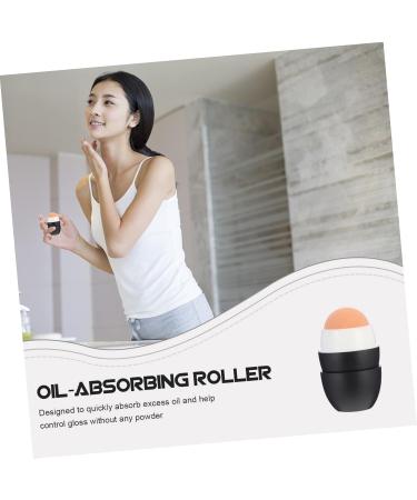 FOMIYES Volcanic Stone Oil-Absorbing Ball Beauty Tools Oil Face Massager Roller Face Oil Absorbing Roller Black 5x3cm - Buy Online on GoSupps.com