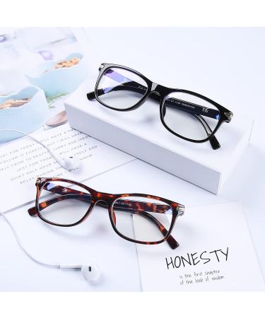 DOOViC Bifocal Reading Glasses 2 Pack - Fashionable Comfortable Blue Light Blocking Readers for Men & Women - 2.0x Strength (C1+C3 - Buy Online on GoSupps.com