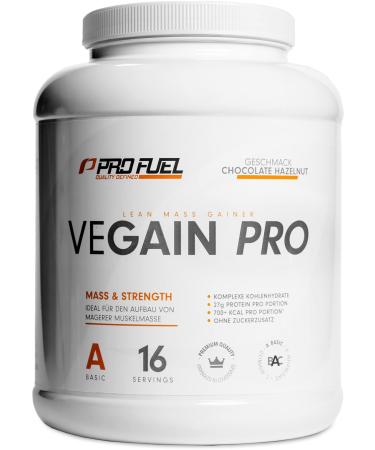 Weight Gainer Chocolate Hazelnut 2.2kg Mass Gainer - 100% vegan - complex carbohydrates + vegan protein - optimal for muscle building - very tasty - without soy or maltodextrin - Made in Germany Chocolate Hazelnut 2.2 kg (1 Pack) - Buy Online on GoSupps.com