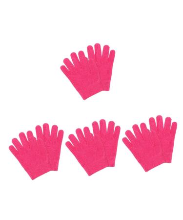 FOMIYES 4 Pairs Night Moisturizing Gloves Enhancing Dry Hands Womens Glives Womens Glove Lotion Gloves Cosmetic Gloves Dry Hand Gloves Hand Mask Gloves at Night Miss Skin Care Products