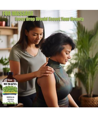 Black Pepper Essential Oil 4 Fl Oz | Pure Black Pepper Oil for Diffuser Yoga DIY Candle & Soap Making | Aromatherapy & Cleaning Solutions - Buy Online on GoSupps.com